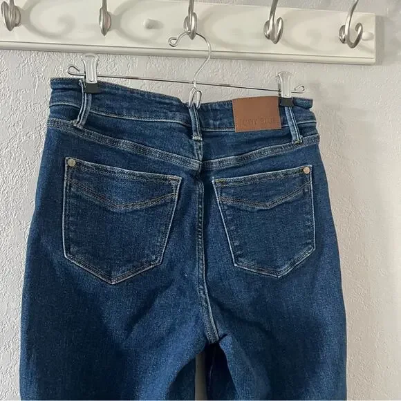 Judy Blue McKenzie High Rise Tummy Control Top Straight Leg Jeans - Picture 5 of 9